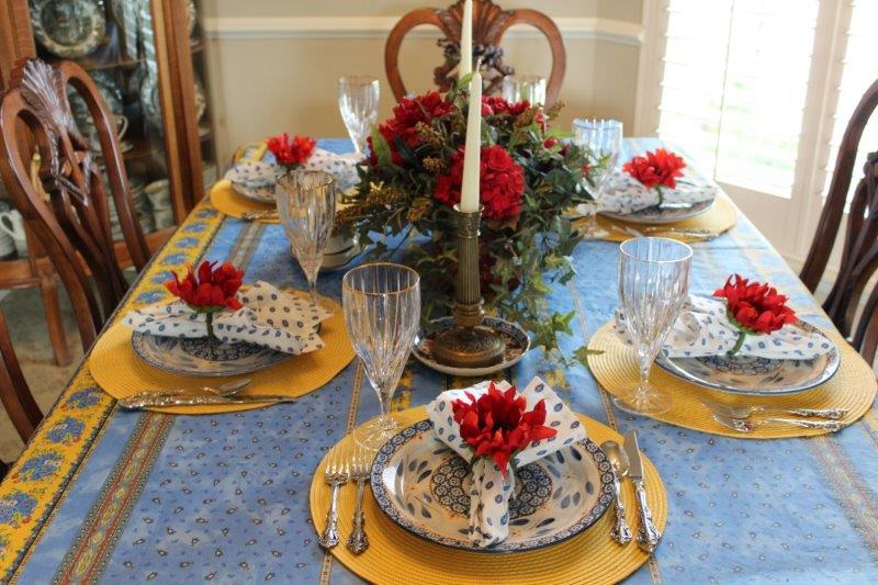 FRENCH COUNTRY TABLESCAPE Belle Bleu Interiors