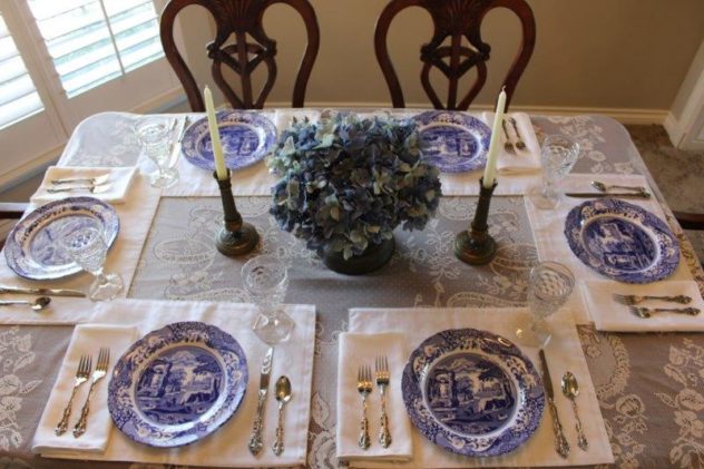 Belle Bleu Interiors Blue Italian Tablescape 3