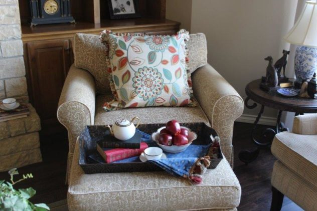 Belle Bleu Interiors French Country Living Room Fall Tour 13