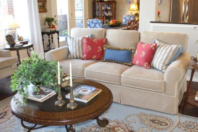 Belle Bleu Interiors French Country Living Room Fall Tour 28
