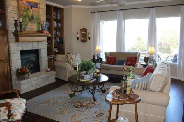 Belle Bleu Interiors French Country Living Room Fall Tour 30