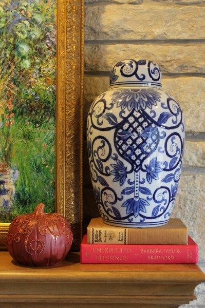 Belle Bleu Interiors French Country Living Room Fall Tour 9