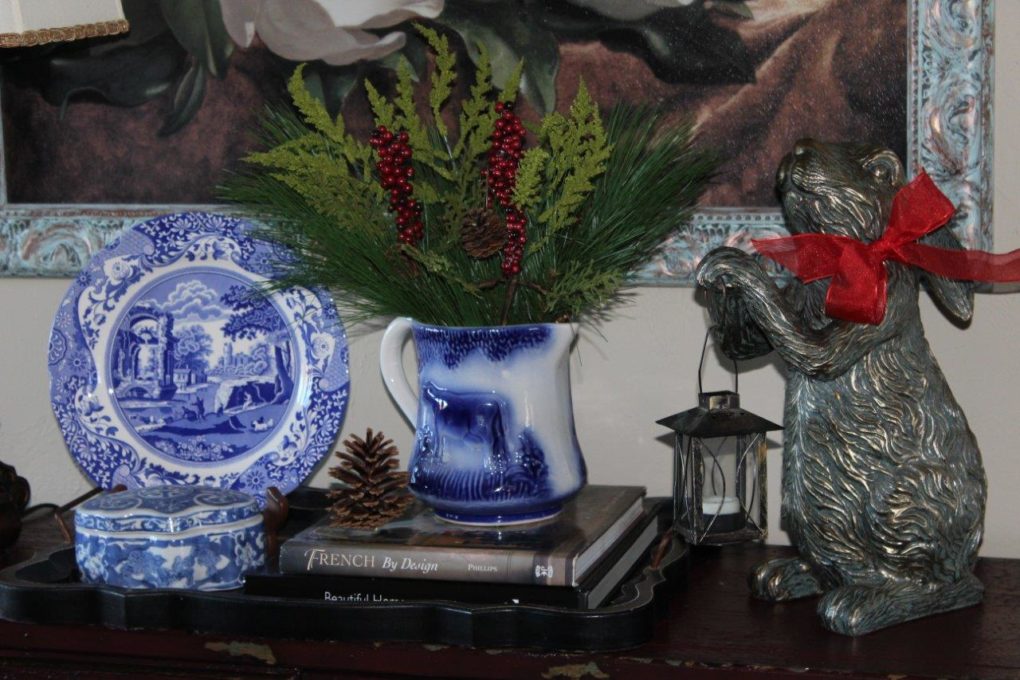 Belle Bleu Interiors French Country Christmas Vignette 7