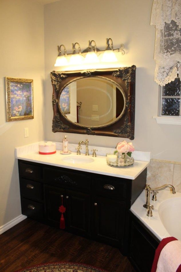 Belle Bleu Interiors French Country Master Bathroom 11