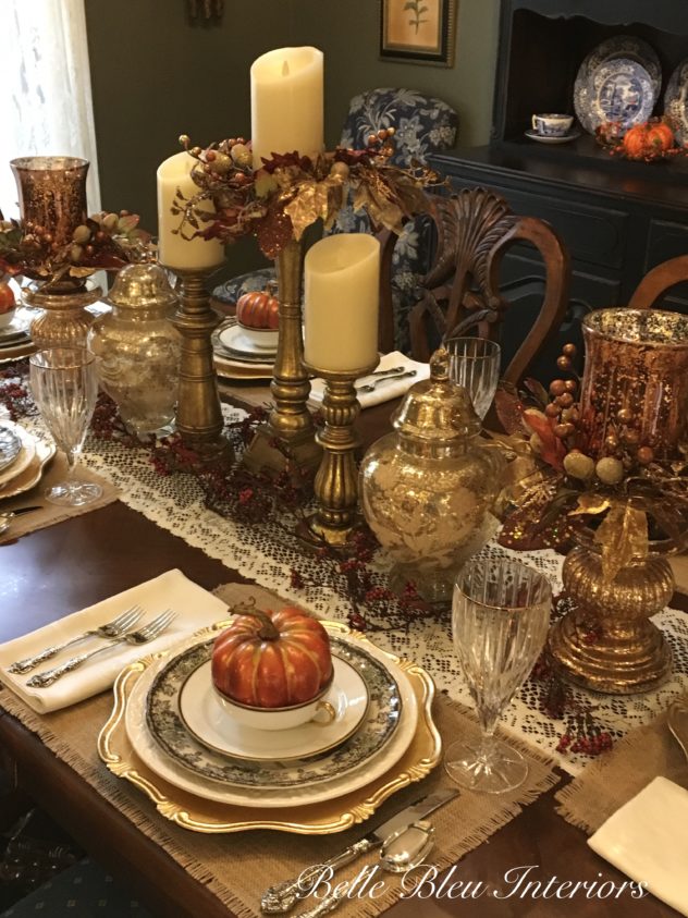 Gather Around the Table Thanksgiving Blog Hop - Belle Bleu Interiors