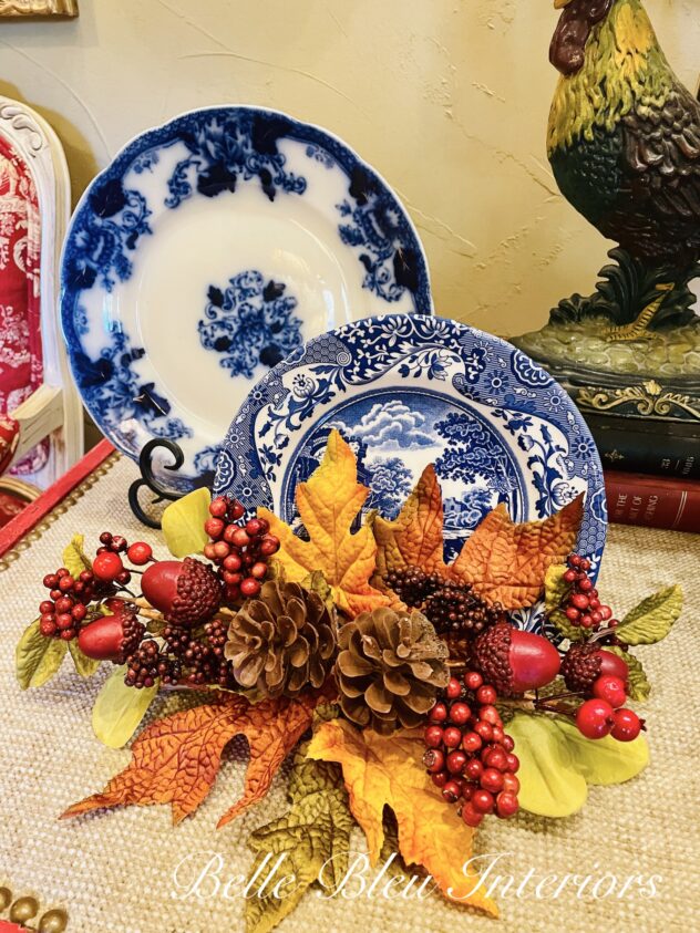 A Special Estate Sale Find and Fall Decorations - Belle Bleu Interiors